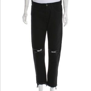 Mid-Rise Straight Leg Jeans